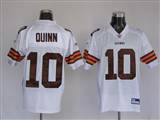 001 Reebok NFL Jerseys Cleveland Browns 10 Brady Quinn White