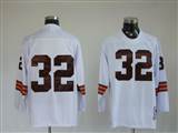 002 Reebok NFL Throwback Jerseys Cleveland Browns 32 Jim Brown White