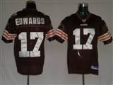 Reebok Cleveland Browns 17 Braylon Edwards Replica Team Color Jersey