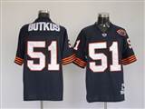 035 Reebok NFL Jerseys Chicago Bears 51 Butkus Navy