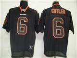 NFL Chicago Bears 6 Cutler Lights Out BLACK Jerseys
