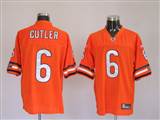 Reebok Chicago Bears #6 Jay Cutler Replica Orange Jersey