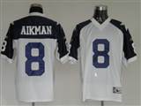 Reebok NFL Jerseys Dallas Cowboys 8 AIKMAN WhiteTHANKSGIVINGS