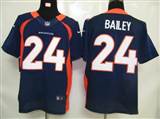 Nike Denver Broncos 24 Bailey Blue Authentic Elite Jerseys