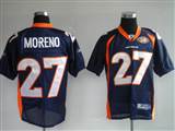 Reebok NFL Jerseys Denver Broncos 27 Knowshon Moreno blue [50th]