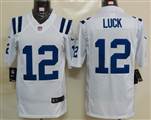 Nike Indianapolis Colts 12 Luck White Limited Jersey