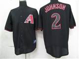 MLB%20Arizona%20Diamondbacks%202%20Johnson%20Black%20Fashion%20Jerseys