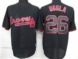 MLB%20Atlanta%20Braves%2026%20Uggla%20Black%20Fashion%20Jerseys