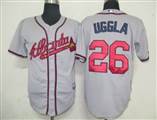 MLB%20Jerseys%20Atlanta%20Braves%2026%20Uggla%20Grey