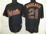 MLB%20baltimore%20orioles%2021%20Markakis%20Black%20Fashion%20Jerseys