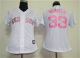 MLB%20Women%20Jerseys%20Boston%20Red%20Sox%2033%20Varitek%20White