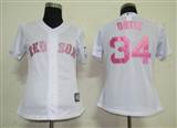 MLB%20Women%20Jerseys%20Boston%20Red%20Sox%2034%20Ortiz%20White