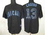 MLB%20Chicago%20Cubs%2013%20Castro%20Black%20Fashion%20Jerseys