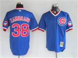 MLB%20Jersey%20Chicago%20Cubs%2038%20Zambrono%20Blue