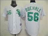 MLB%20Jerseys%20Chicago%20White%20Sox%2056%20Buehrle%20White(green%20strip)