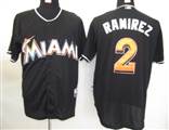 MLB%20Jerseys%20Florida%20Marlins%202%20Ramirez%20Black