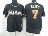 MLB%20Jerseys%20Florida%20Marlins%207%20Reyes%20Black