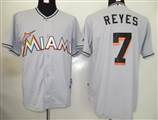 MLB%20Jerseys%20Florida%20Marlins%207%20Reyes%20Grey