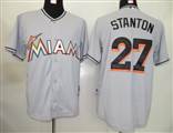 MLB%20Jerseys%20Florida%20Marlins%2027%20Stanton%20Grey