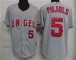 MLB%20jerseys%20Los%20Angeles%20Angels%205%20pujols%20Grey