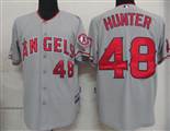 MLB%20jerseys%20Los%20Angeles%20Angels%2048%20Hunter%20Grey