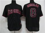 MLB%20Los%20Angeles%20Angels%208%20Morales%20Black%20Fashion%20Jerseys