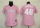 MLB%20Women%20Jerseys%20Los%20Angeles%20Angels%2048%20Hunter%20Pink