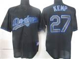 MLB%20Los%20Angeles%20Dodgers%2027%20Kemp%20Black%20Fashion%20Jersey