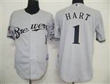 MLB%20Jerseys%20Milwaukee%20Brewers%201%20Hart%20Grey