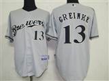 MLB%20Jerseys%20Milwaukee%20Brewers%2013%20Greinke%20Grey
