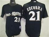 MLB%20Jerseys%20Milwaukee%20Brewers%2021%20Escobra%20Dark%20Blue