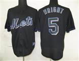 MLB%20New%20York%20Mets%205%20David%20Wright%20Black%20Fashion%20Jerseys