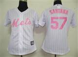 MLB%20Women%20Jerseys%20New%20York%20Mets%2057%20Santan%20White%20(Pink%20strip)