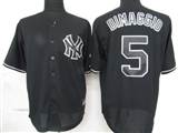 MLB%20New%20York%20Yankees%205%20Dimaggio%20Black%20Fashion%20Jerseys