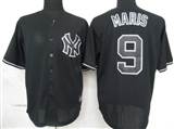 MLB%20New%20York%20Yankees%209%20Maris%20Black%20Fashion%20Jerseys