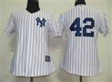 MLB%20Women%20Jerseys%20New%20York%20Yankees%2042%20Mariano%20Rivera%20white%20[Black%20strip]
